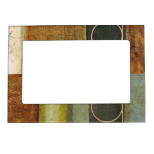 Multi-textured Abstract Painting by Vision Studio Magnetic Photo Frame