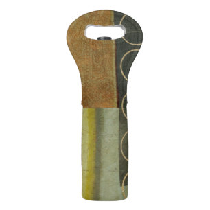 Multi-textured Abstract Painting by Vision Studio Wine Bag