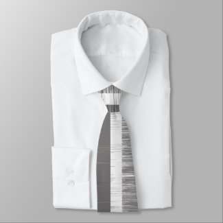 Multi-tone grey striped pattern modern wet paint tie