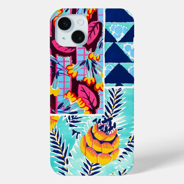 Multi Vintage Floral Design Phone Case (Back)