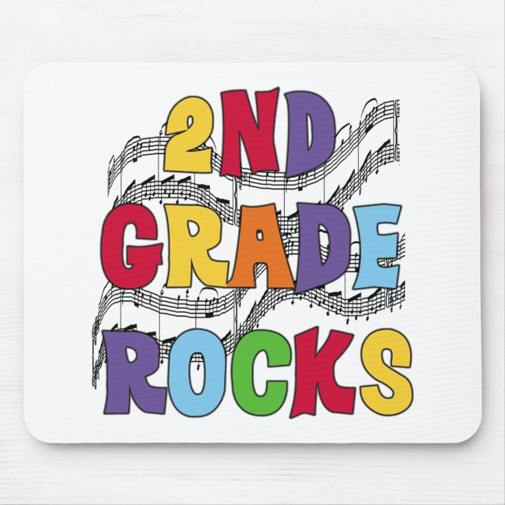 Multicolor 2nd Grade Rocks Mouse Pad | Zazzle