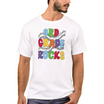 Multicolor 3rd Grade Rocks Tshirts and Gifts