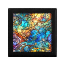 Multicolor Abstract 77 Stained Glass style