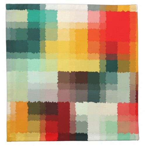 Multicolor Abstract Art Cloth Napkin
