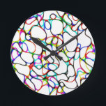 Multicolor Abstract Art Round Clock<br><div class="desc">2022-23</div>