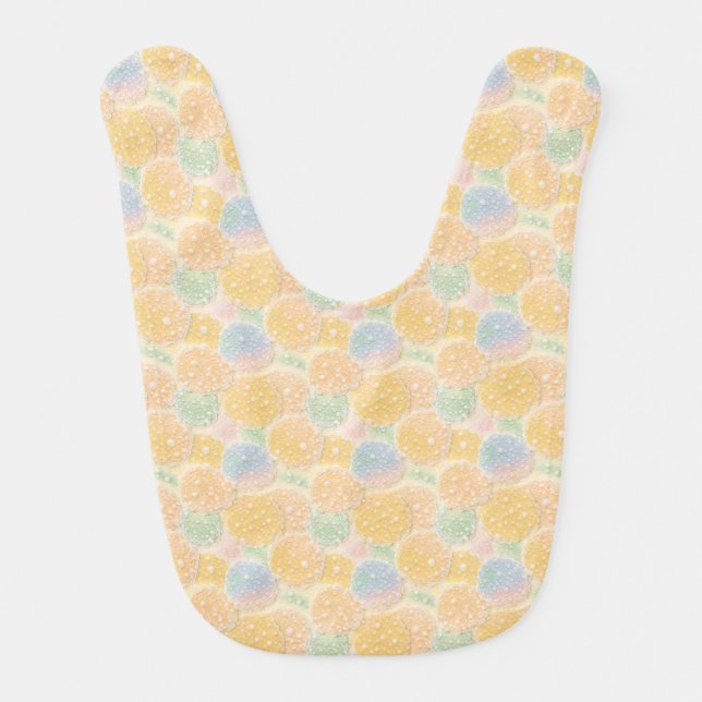 Multicolor Abstract Baby Bib (Front)