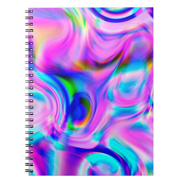 Multicolor abstract background. Colorful pattern. Notebook (Front)