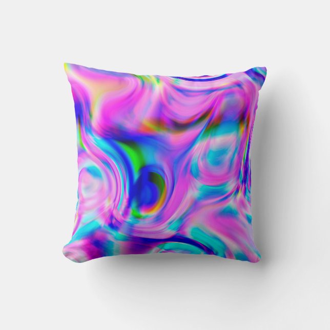 Multicolor abstract background. Colorful pattern. Throw Pillow (Front)