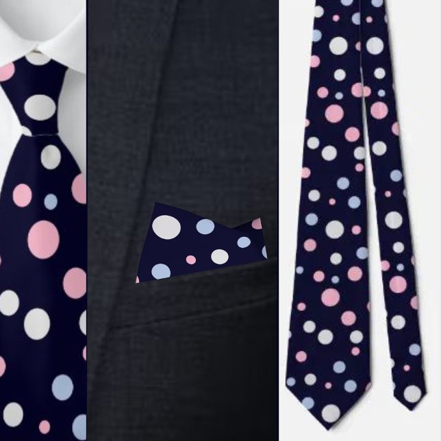 Multicolor Abstract Dots Pattern          Neck Tie (Creator Uploaded)