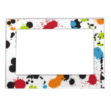 Multicolor Abstract Graffiti Paint Splash