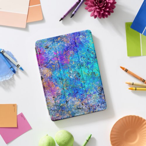 Multicolor Abstract Holi Splatter Painting iPad Pro Cover