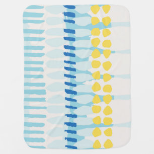 Multicolor Abstract Painted Seamless Background Baby Blanket
