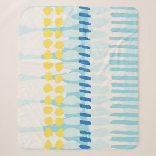 Multicolor Abstract Painted Seamless Background Sherpa Blanket