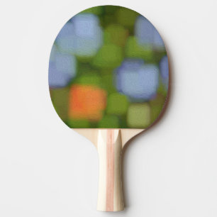Multicolor Abstract Painting Ping Pong Paddle