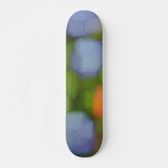 multicolor abstract painting skateboard (Front)