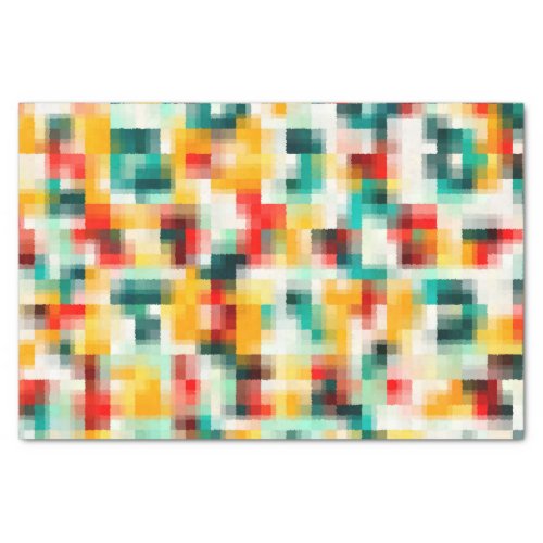 Multicolor Abstract Painting Tissue Paper