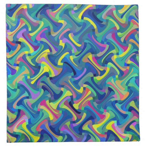 Multicolor Abstract Pattern Cloth Napkin
