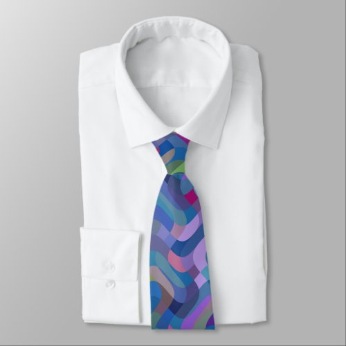 Multicolor Abstract Pattern Tie