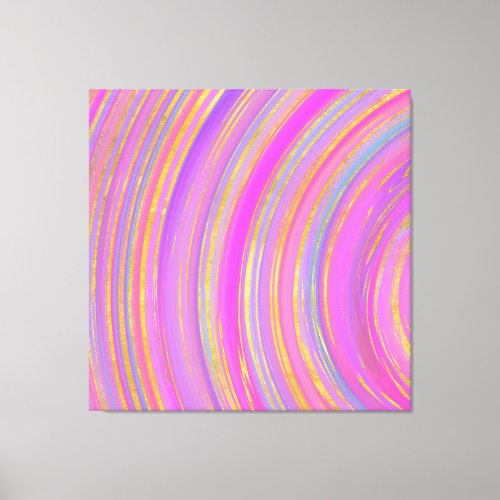 Multicolor and Gold Canvas Print