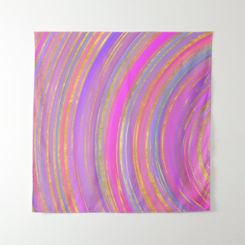 Multicolor and Gold Tapestry