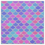 Multicolor and Silver Foil Mermaid Scales Fabric