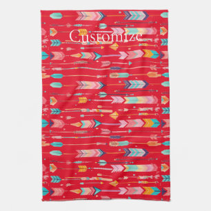 Multicolor Arrow Pattern Thunder_Cove Kitchen Towel