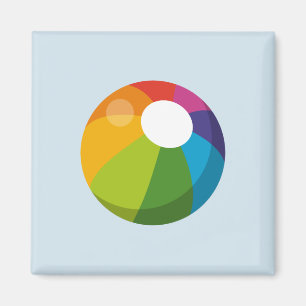 Multicolor Beach Ball Magnet