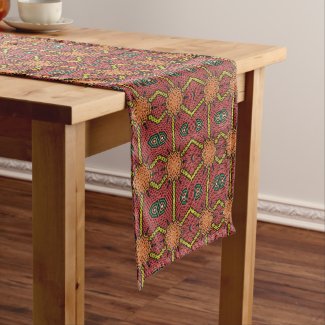 Multicolor beaded design on