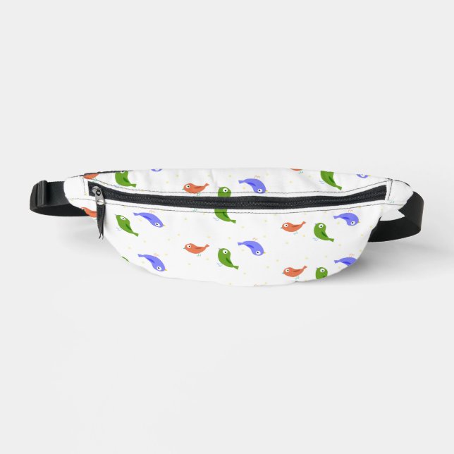 Multicolor birds fanny pack (Front)