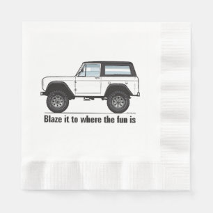 Multicolor Black Top Napkins