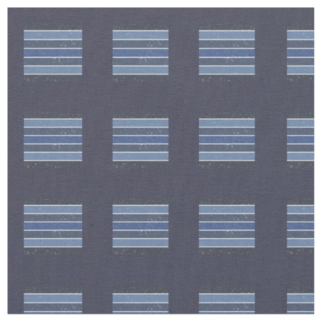 Multicolor Blue Stripe Fabric (Close Up)