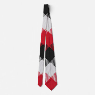 Multicolor Buffalo Plaid Christmas Neck Tie