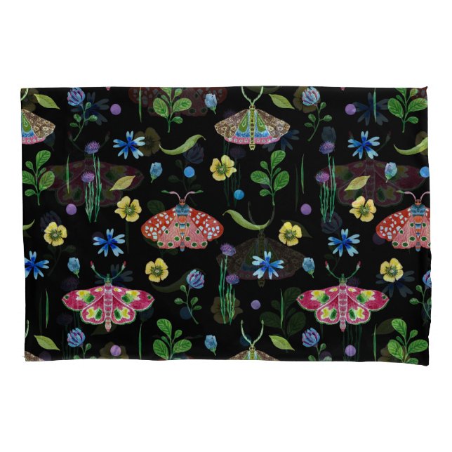 Multicolor Butterflies: Bright Seamless Pattern Pillow Case (Front)