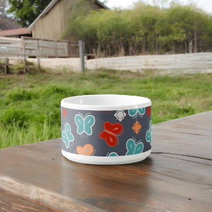 Multicolor Butterfly Bowl