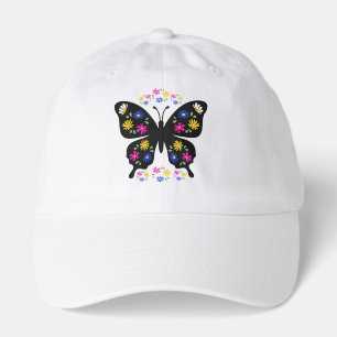 Multicolor Butterfly Floral T-Shirt Hat
