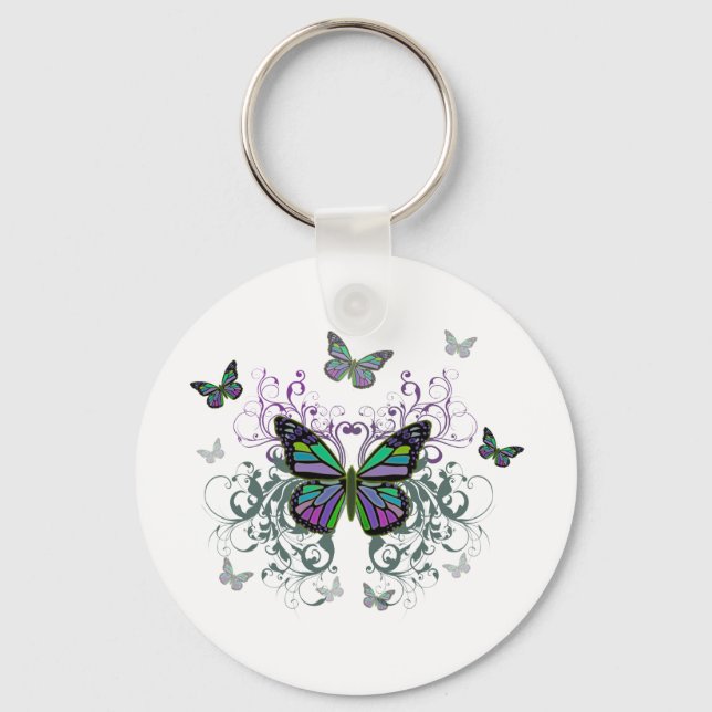 MultiColor Butterfly Keychain (Front)