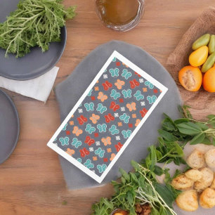 Multicolor Butterfly Paper Guest Towels
