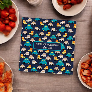 Multicolor Cars Cartoon Cloth Napkin