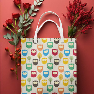 Multicolor Cartoon Owl Gift Bag