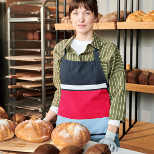Multicolor Casual Stripes Apron