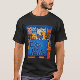 Multicolor Cats for Harris Vibrant Kitten Campaign T-Shirt