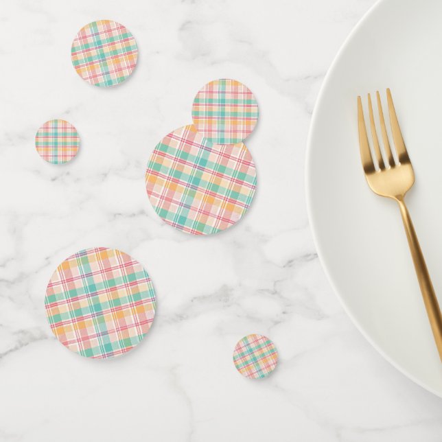 Multicolor Checkered Plaid Confetti (Group)
