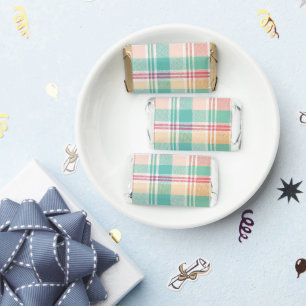 Multicolor Checkered Plaid Hershey's Miniatures