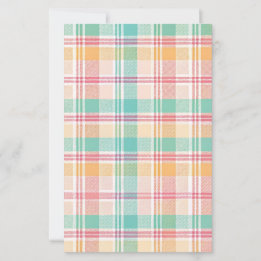 Multicolor Checkered Plaid Scrapbook Paper