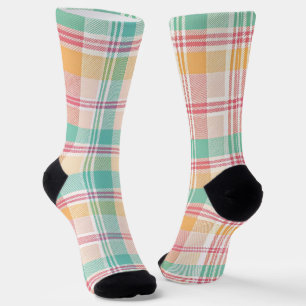 Multicolor Checkered Plaid Socks