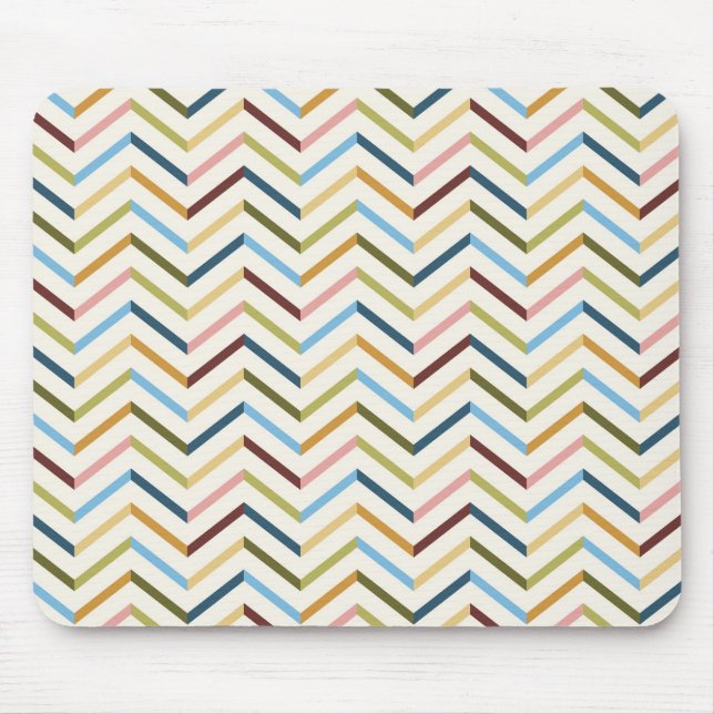 MultiColor Chevron Mousepad (Front)