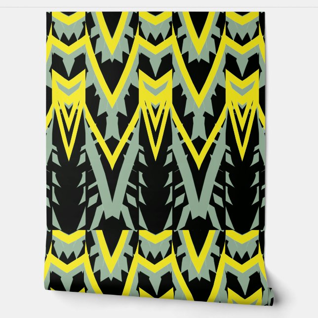 Multicolor chevron pattern "Ratti_Creative_Arts" W Wallpaper (Unrolling)