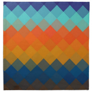 Multicolor Chevron Seamless Pattern 3 Cloth Napkin