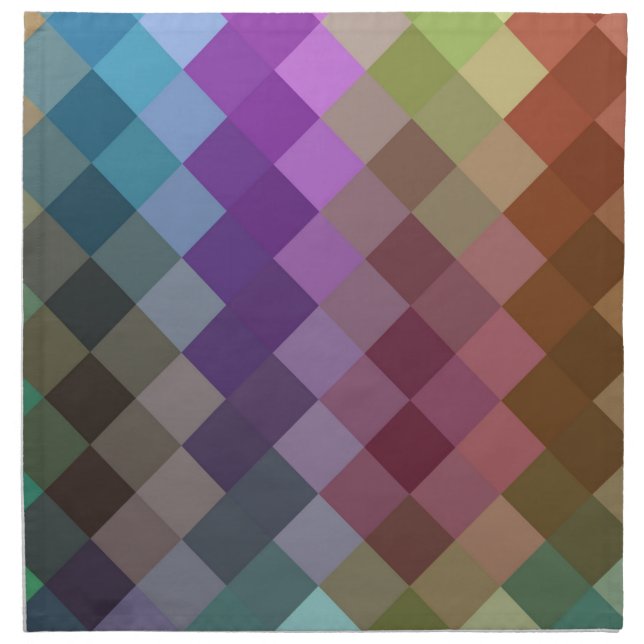 Multicolor Chevron Seamless Pattern 7 Napkin (Front)