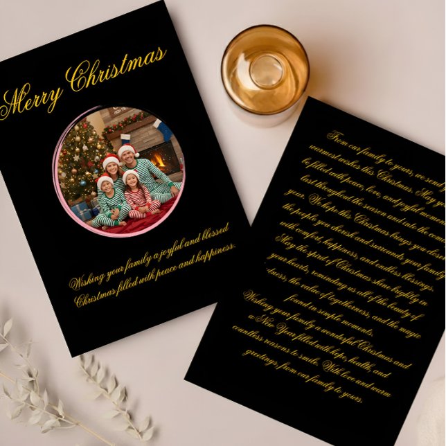 Multicolor Christmas Greeting Card with Family Mes (Creator Uploaded)